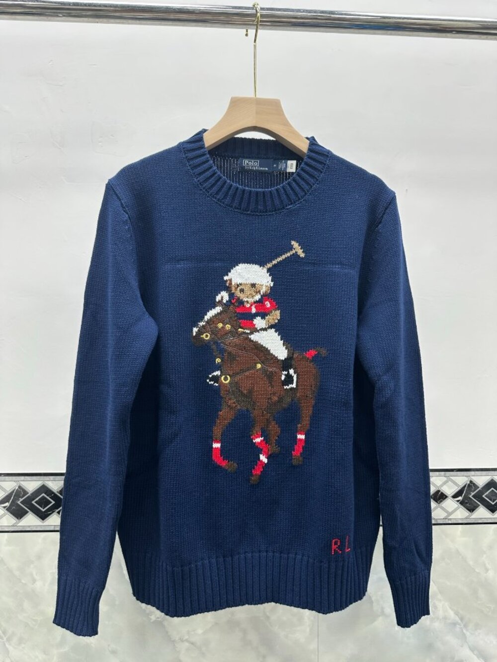 Polo Ralph Lauren round-neck blue sweater